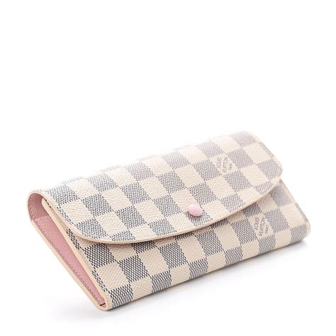 louis vuitton damier azur emilie wallet rose ballerine|Louis Vuitton monogram wallet.